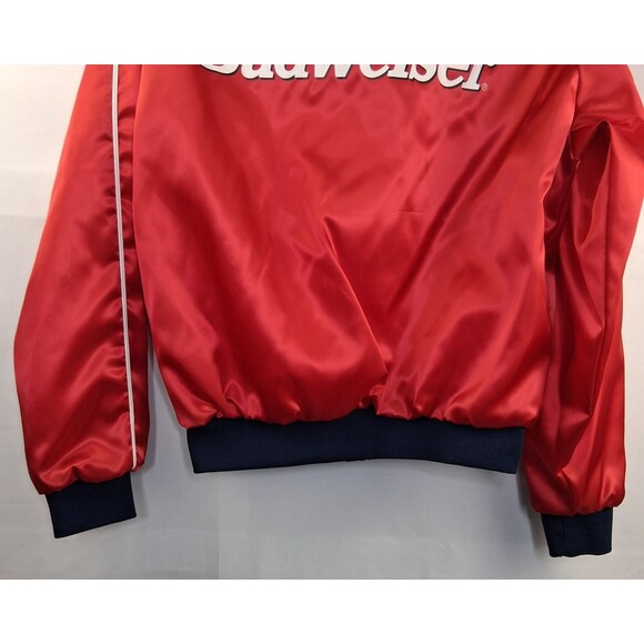 Vintage Satin Budweiser King of Beers Jacket Size L Excellent Condition - Picture 8 of 16
